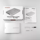 AXAGON Wewnętrzna obudowa 2.5&quot; z interfejsem SATA do dysków SSD M.2 SATA, RSS-M2SD, srebrny
