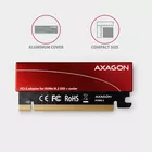 AXAGON Adapter wewnętrzny PCEM2-S, PCIe x16 M.2 NVMe M-key slot aluminiowa osłona