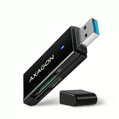 AXAGON Zewnętrzny czytnik kart CRE-S2N USB-A 3. 2 GEN 1, 2-gniazda lun SD/microSD, UHS-I