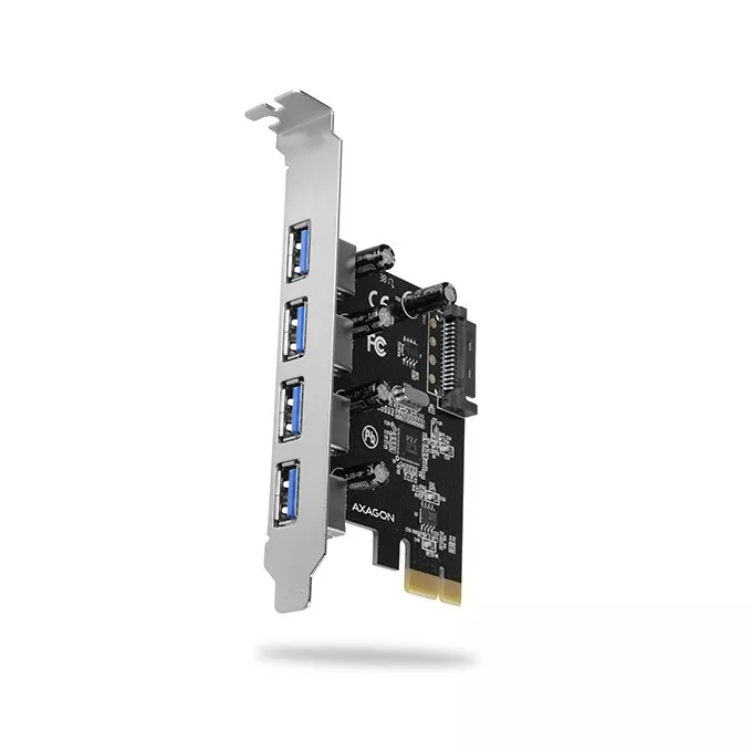AXAGON Kontroler PCIe PCEU-430VL 4x port USB 3.2 GEN 1, UASP