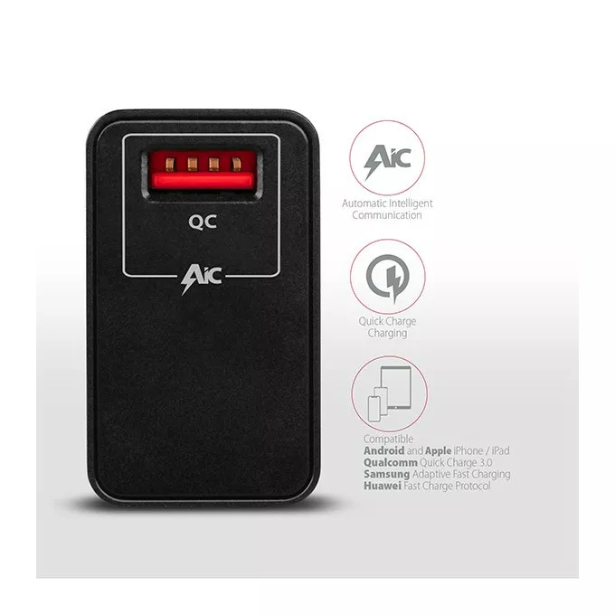 AXAGON Ładowarka sieciowa ACU-QC19, QC 19W, 1x port USB-A, QC3.0/AFC/FCP/SMART