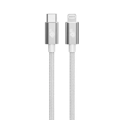 TB Kabel Lightning MFi - USB C srebrny 1m