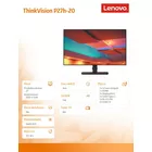Lenovo Monitor 27.0 ThinkVision P27h-20 WLED LCD 62DAGAT6EU