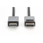 Digitus Kabel adapter DisplayPort - HDMI 4K 30Hz DP/HDMI M/M 3m