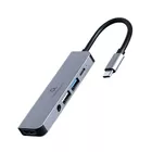 Gembird Adapter USB-C 5w1, PD, HDMI, Audio, USB 3.1, USB 2.0
