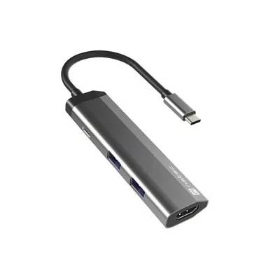 Natec Stacja dokująca Multi Port Fowler Slim USB-C PD, 2x USB 3.0, HDMI 4K