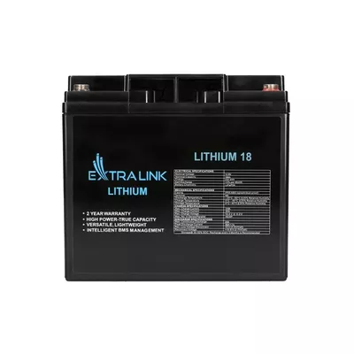 Extralink Akumulator LiFePO4 18AH 12.8V BMS EX.30417