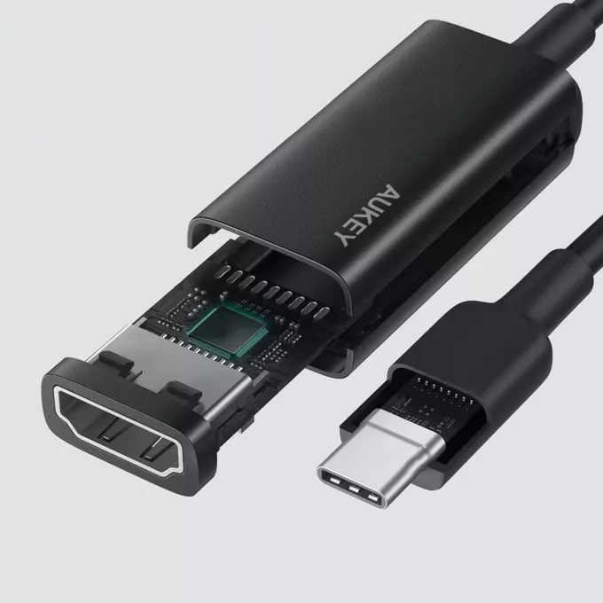 AUKEY CB-A29 adapter USB-C do HDMI | 4k@30Hz | Aluminium