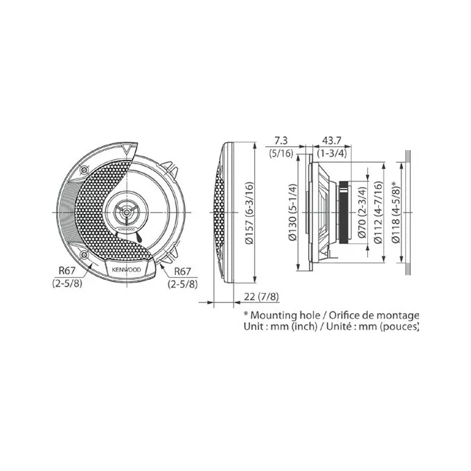 Kenwood KFC-S1366