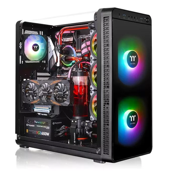Thermaltake Obudowa View 37 ARGB Gull-Wing Glass E-ATX - czarna