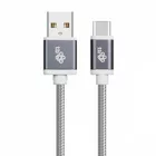 TB Kabel USB-USB C 1.5m szary sznurek premium