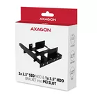 AXAGON RHD-P35 Ramka metalowa do montażu 2x 2.5&quot; HDD w pozycji PCI Czarna