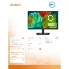 Dell Monitor E2424HS 23.8 cala VA LED Full HD (1920x1080)/16:9/VGA/HDMI/DP/Speakers/3Y AES