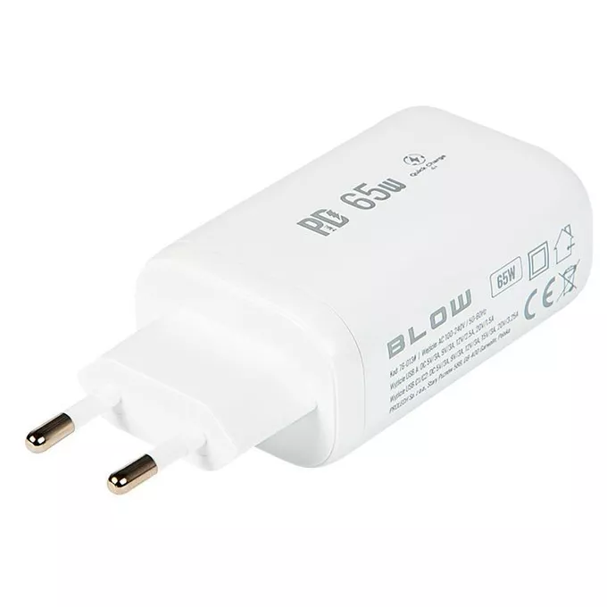BLOW Ładowarka sieciowa gniazdo USB+USB-Cx2 65W