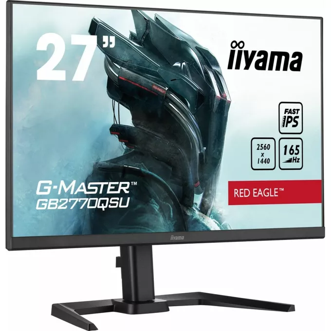 IIYAMA Monitor 27 cali GB2770QSU-B5 0.5ms,IPS,DP,HDMI,165Hz,HAS(150mm)