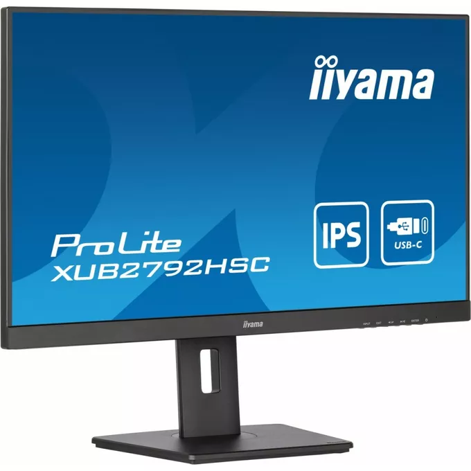 IIYAMA Monitor 27 cali XUB2792HSC-B5 IPS,FHD,USB-C,HDMI,DP,USB3.0,HAS(150mm)
