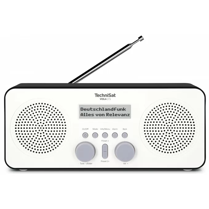 TechniSat Radioodtwarzacz VIOLA 2 S DAB+/FM biało-czarny