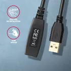AXAGON Kabel ADR-210 USB 2.0 A-M -&gt; A-F aktywny kabel przedłużacz/wzmacniacz 10m