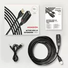 AXAGON Kabel ADR-210 USB 2.0 A-M -&gt; A-F aktywny kabel przedłużacz/wzmacniacz 10m