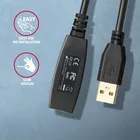AXAGON Kabel ADR-220 USB 2.0 A-M -&gt; A-F aktywny kabel przedłużacz/wzmacniacz 20m