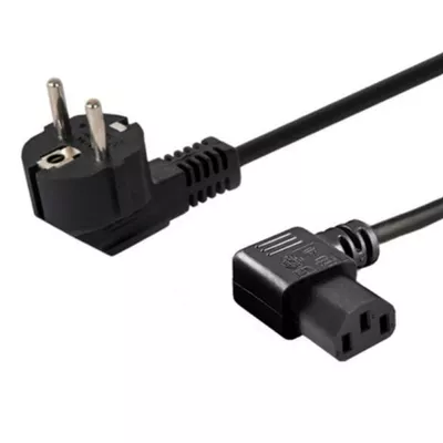 Savio Kabel zasilający Schuko (M) kątowy - IEC C13, kątowy 1,8 CL-116
