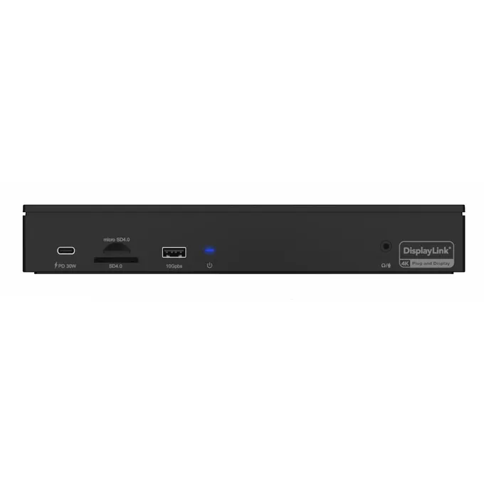 IcyBox Stacja dokująca IB-DK2288AC 13in1,4x4K Monitory,PD 100Watt,Audio,LAN,   czytnik Kart, DisplayLink