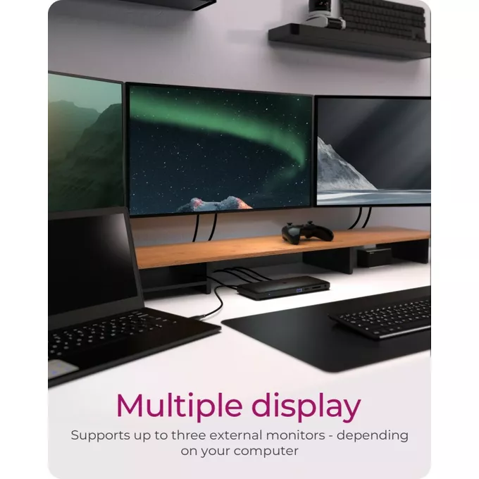 IcyBox Stacja dokująca IB-DK2416-C 11in1,HDMI,DP,USB,LAN