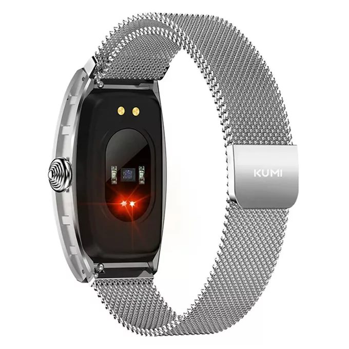 Kumi Smartwatch K18 Svarovski 1.14&quot; 80 mAh srebrny