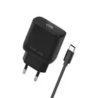 Beline Ładowarka sieciowa 25W USB-C + kabel USB-C, czarna