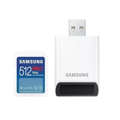 Samsung Karta pamięci SD PRO Plus MB-SD512SB/WW 512GB + czytnik