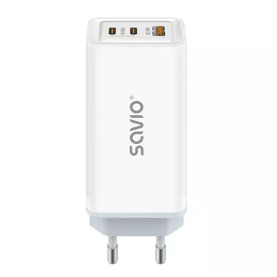 Savio Ładowarka sieciowa USB GaN 65W, Quick Charge 4.0, Power Delivery 3.0, LA-07