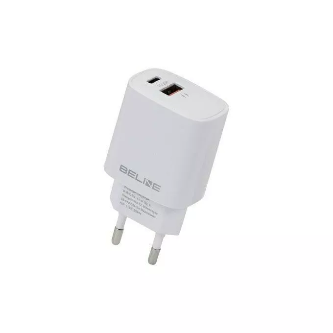 Beline Ładowarka sieciowa 20W USB-C + USB-A biała