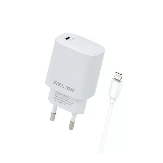Beline Ładowarka sieciowa 20W USB-C+kabel Lightning