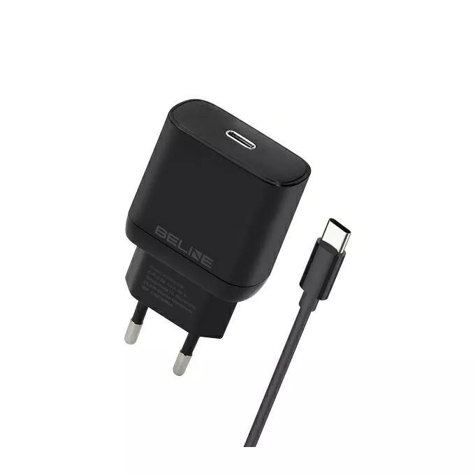 Beline Ładowarka sieciowa 25W USB-C + kabel USB-C, czarna