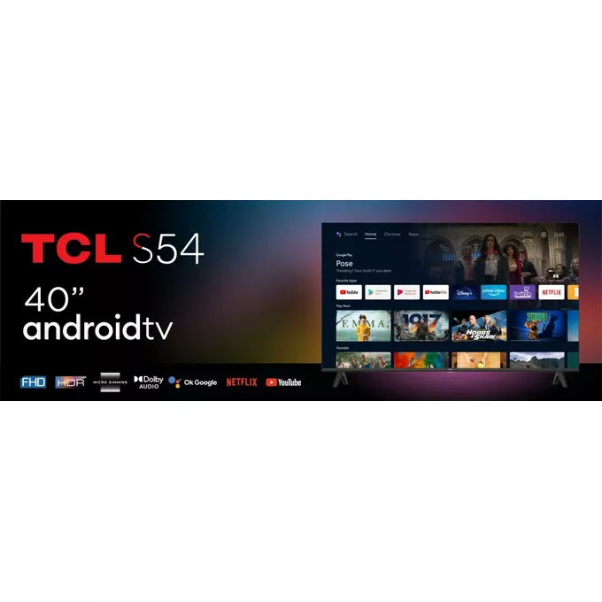 TCL Telewizor LED 40 cali 40S5400