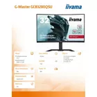 IIYAMA Monitor G-Master 31.5 cala GCB3280QSU-B1 VA,QHD,165Hz,1500R,0.2ms,2xHDMI,2xDP