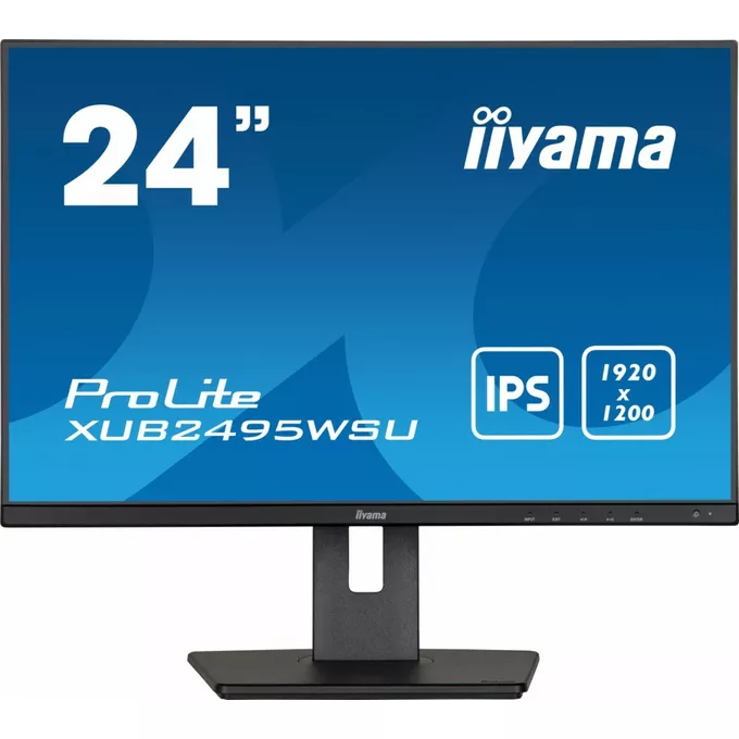 IIYAMA Monitor 24.1 cala XUB2495WSU-B5 IPS,16:10,HAS(150mm),4xUSB
