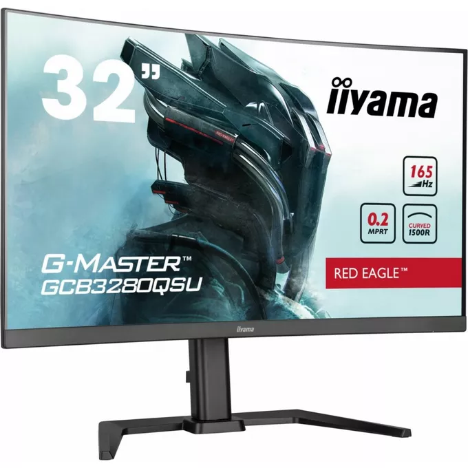 IIYAMA Monitor G-Master 31.5 cala GCB3280QSU-B1 VA,QHD,165Hz,1500R,0.2ms,2xHDMI,2xDP