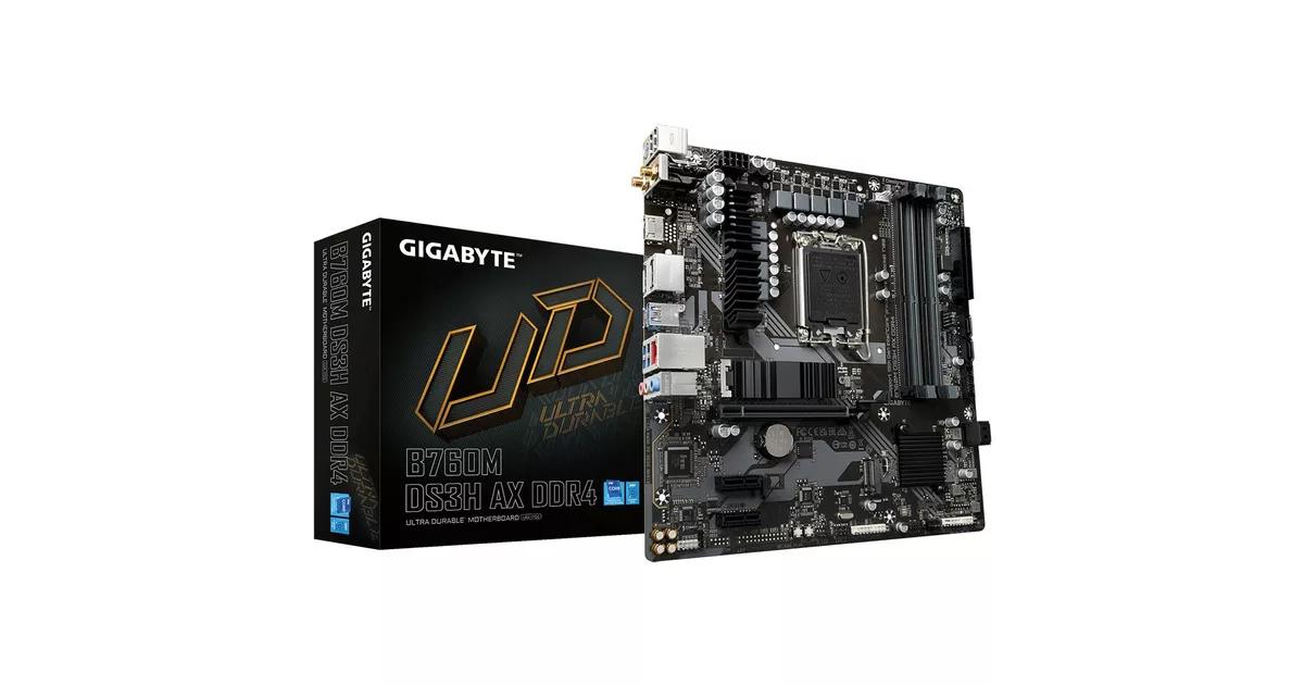 Gigabyte Płyta główna B760M DS3H AX DDR4 s1700 4DDR4 HDMI mATX Alsen pl