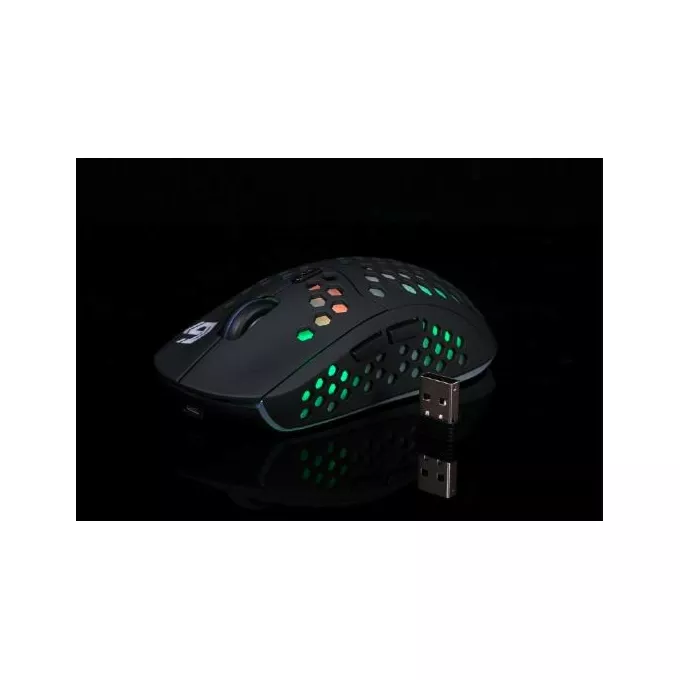Gembird Mysz bezprzewodowa RAGNAR WRX500 Laserowa RGB 1600 DPI