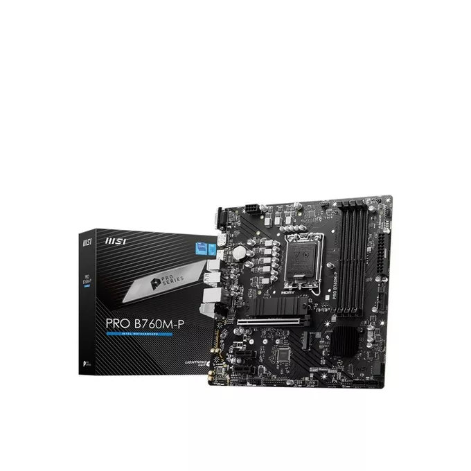 MSI Płyta główna PRO B760M-P s1700 4DDR5 DP/HDMI 2M.2 mATX
