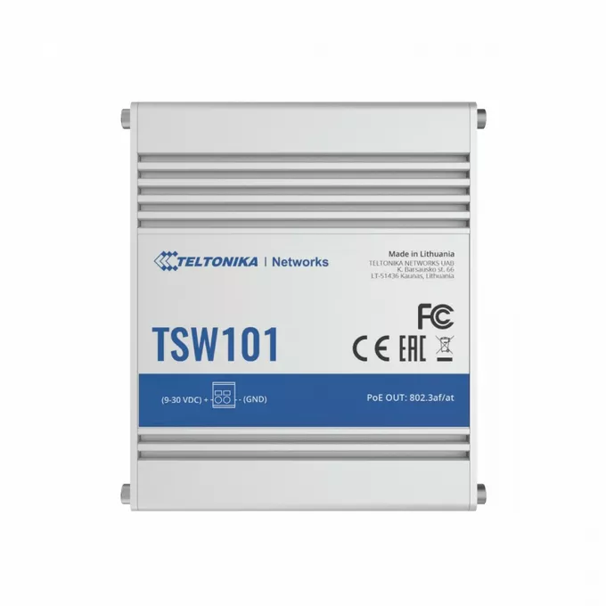 TELTONIKA Przełącznik przemysłowy TSW101 5xGbE 4xPoE+