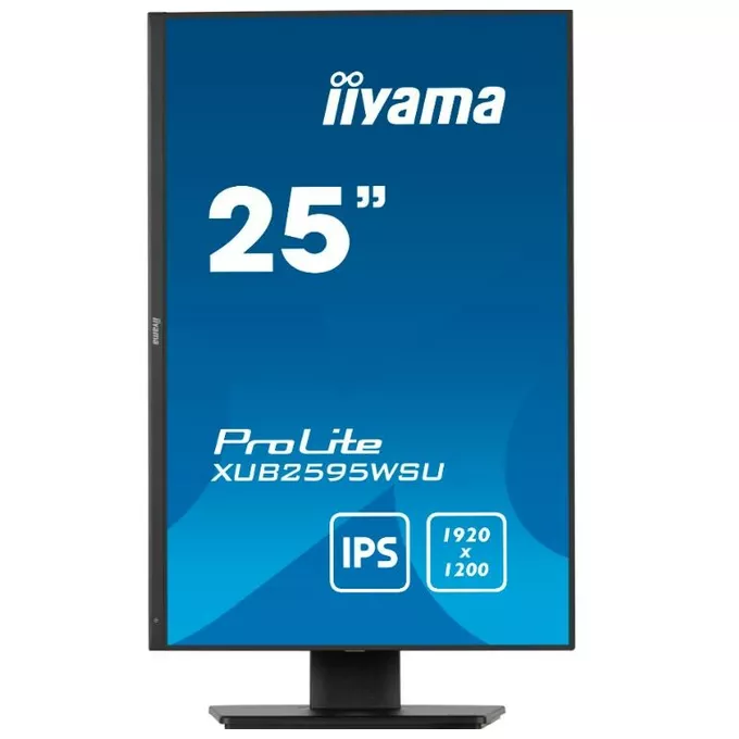 IIYAMA Monitor 25 cali XUB2595WSU-B5 IPS.PIVOT.16:10.USB.DP.HDMI.VGA.2x2W.  300(cd/m2).HAS(150mm)