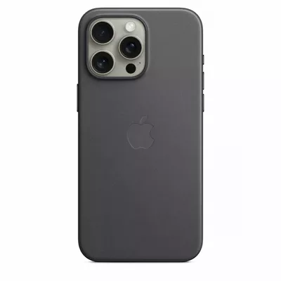 Apple Etui z tkaniny FineWoven z MagSafe do iPhonea 15 Pro Max - czarne