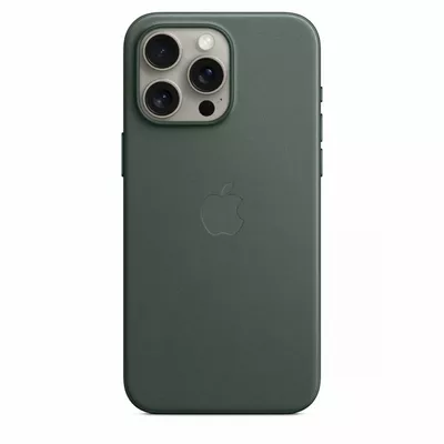 Apple Etui z tkaniny FineWoven z MagSafe do iPhonea 15 Pro Max - wieczna zieleń