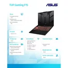 Asus Notebook TUF Gaming F15 FX507ZC4-HN018 nOS i5-12500H/16GB/512GB/RTX3050