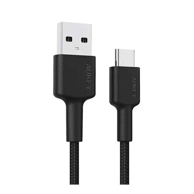 AUKEY CB-CD30 nylonowy kabel USB C - USB A | 0.9m | 3A | 60W PD | 20V