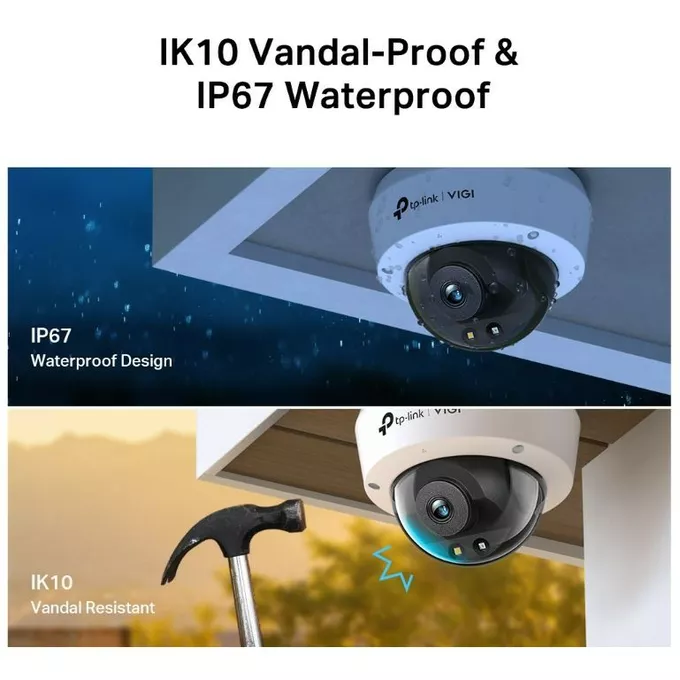 TP-LINK Kamera sieciowa VIGI C250(2.8mm) 5MP Full-Color Dome