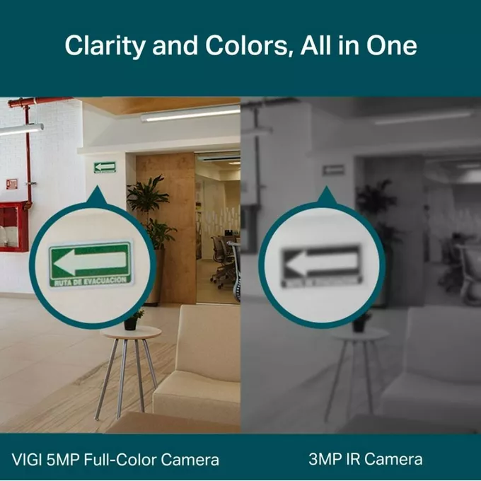 TP-LINK Kamera sieciowa VIGI C450(4mm) 5MP Full-Color Turret