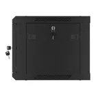 Lanberg Szafa wisząca 19 cali 6U 600x450 drzwi perforowane (flat pack) czarna